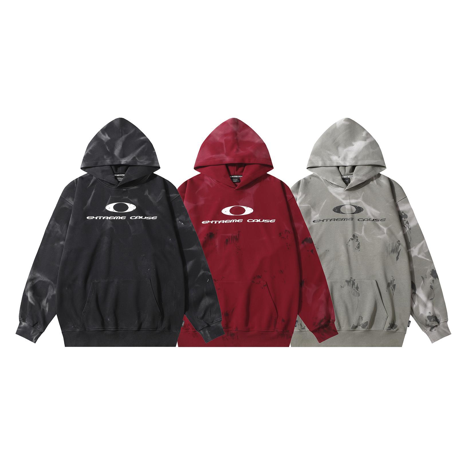 Urban Psychedelic Cotton Blend Long Sleeve Hoodie