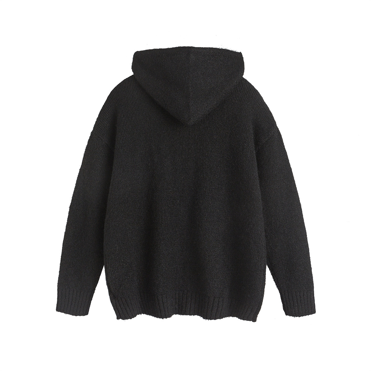 Recycled Polyester Japanese Workwear Color Block Hood Sweater