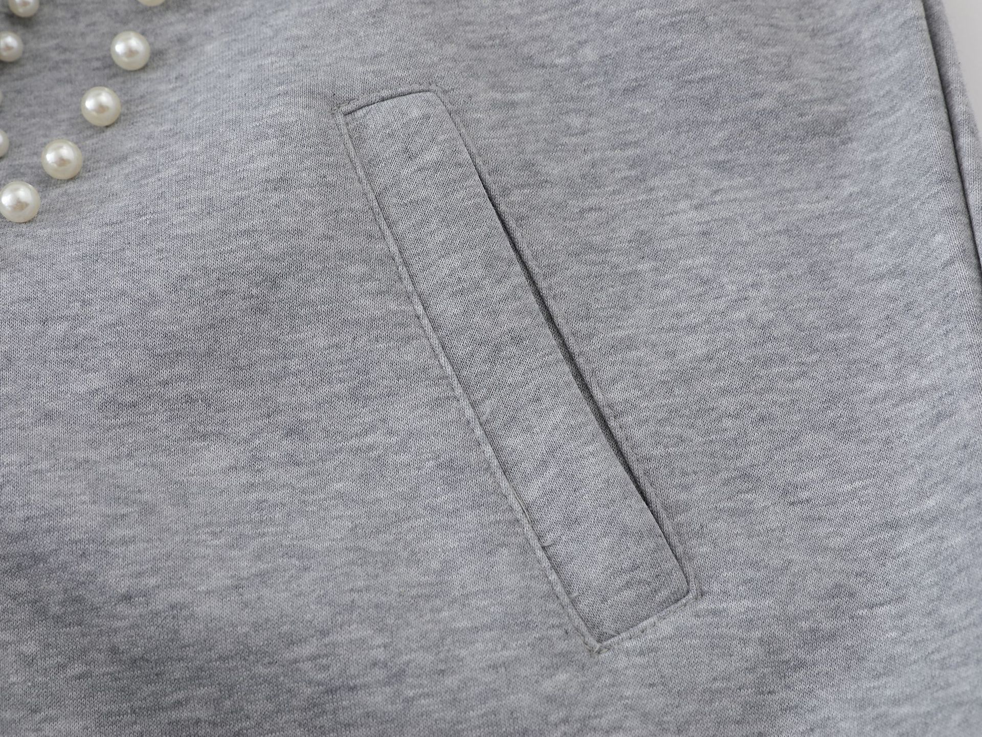 Vintage Cotton Studded Hoodie