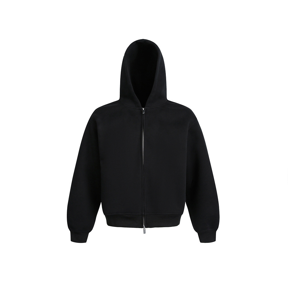 Classic Relaxed Cotton Hood Cardigan