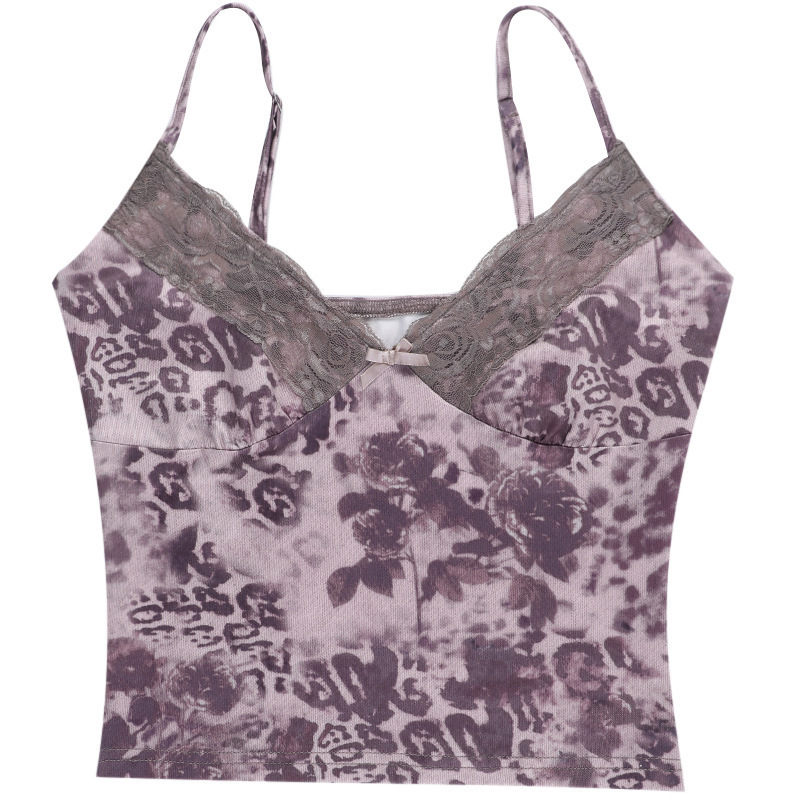 Sleek Polyester Openwork Cami