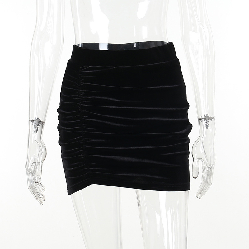 Ladies' Everyday Natural Waist Plain Polyester Mini Skirt