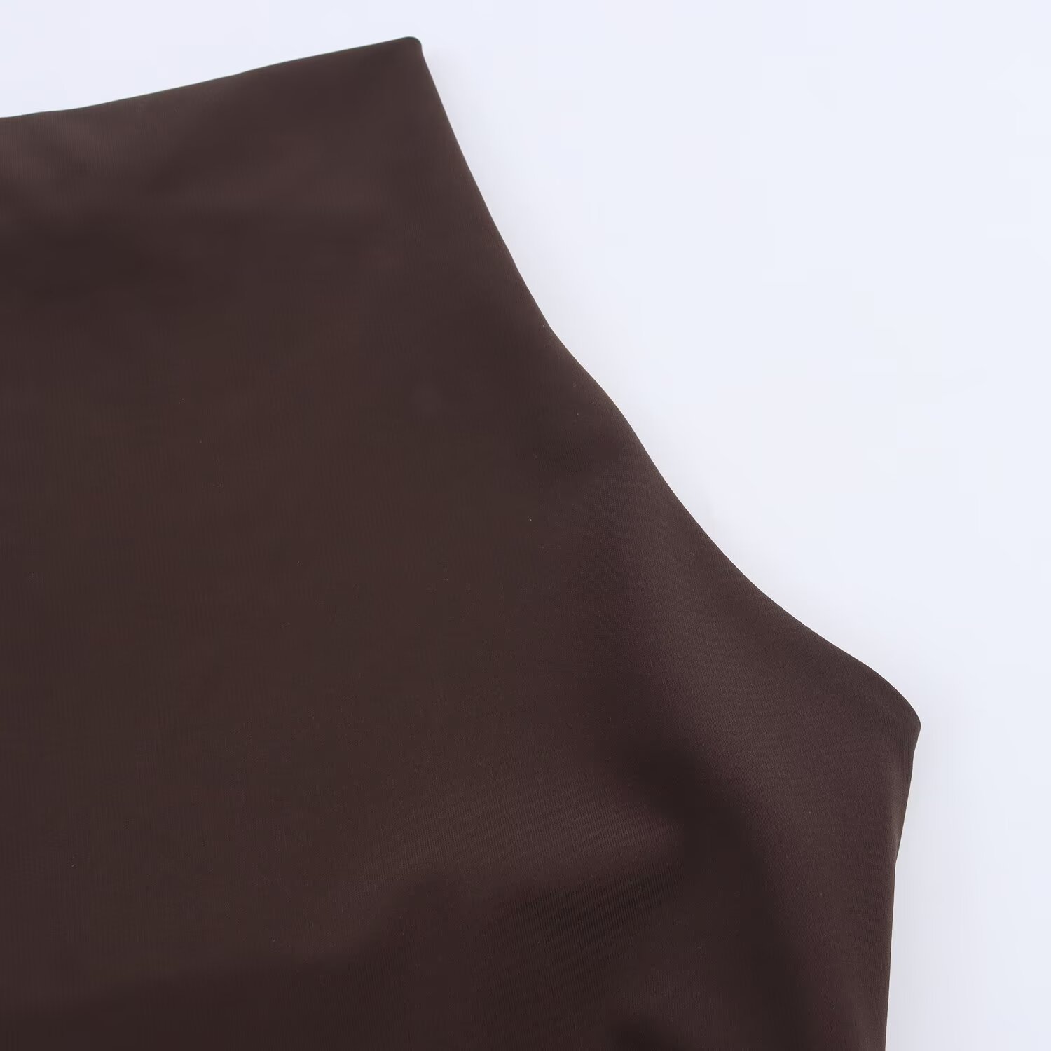Sexy Pure Desire Off-Shoulder Halter Shirred Fitted Waist Solid Color Dress