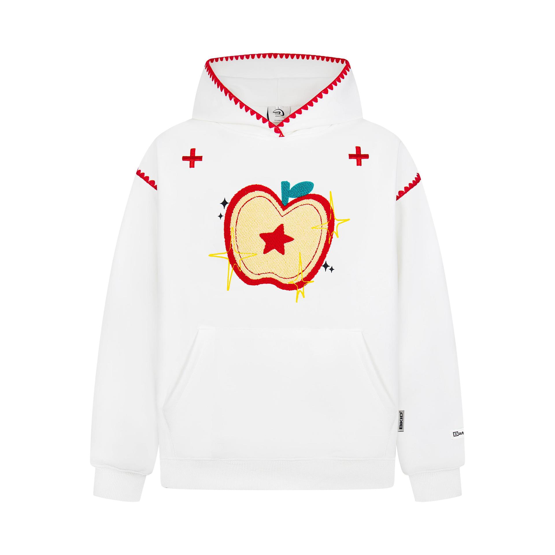 Long Sleeve Cotton Orchard Applique Hoodie