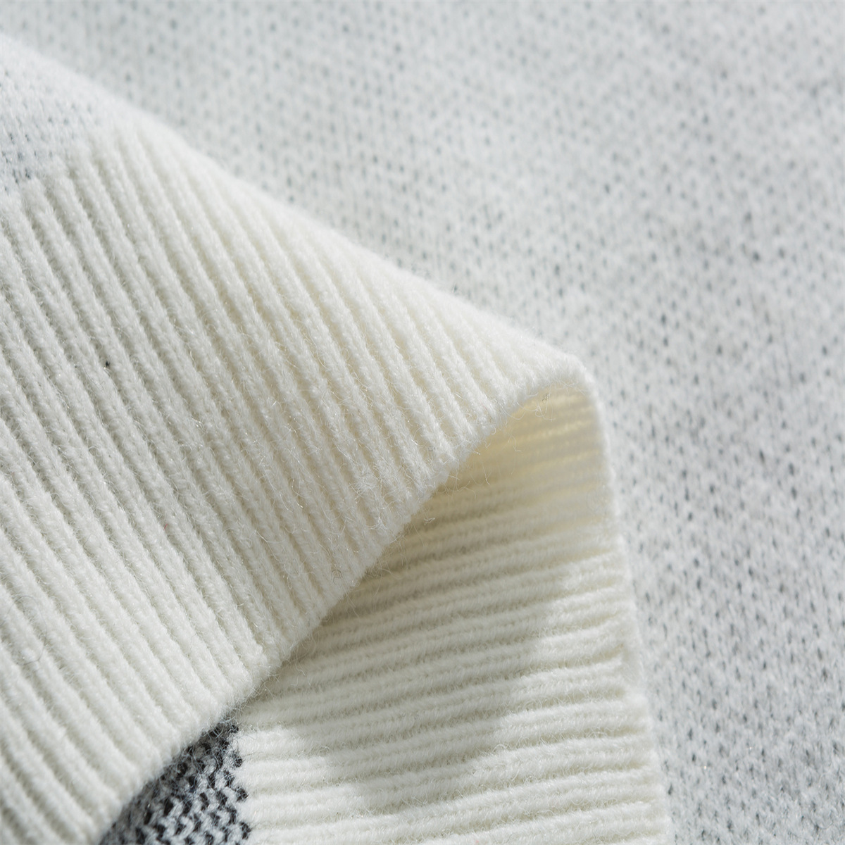 Oversized Color Block Japanese Workwear Sweater