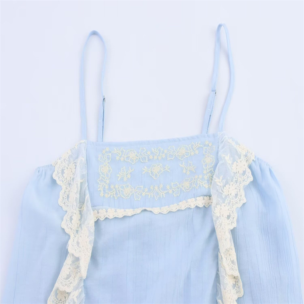 Crew Collar Short Sleeve Polyester Blouse