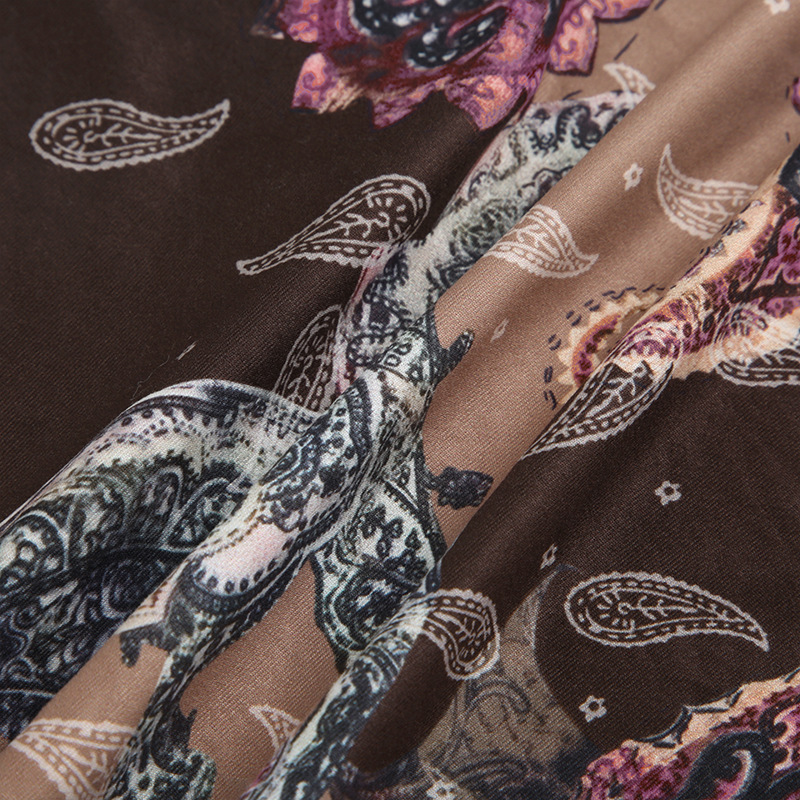 Vintage Botanical Crystal Embellished Halter Dress