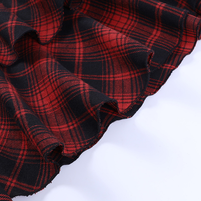 Urban Asymmetric Checkered Tube Dress