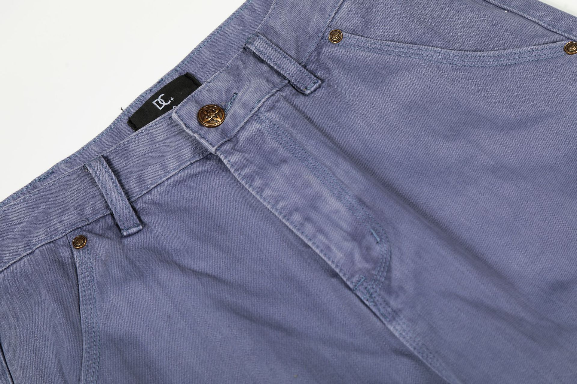 Street Vintage Unisex High-End Workwear Blue Design Men's Loose Straight Jeans