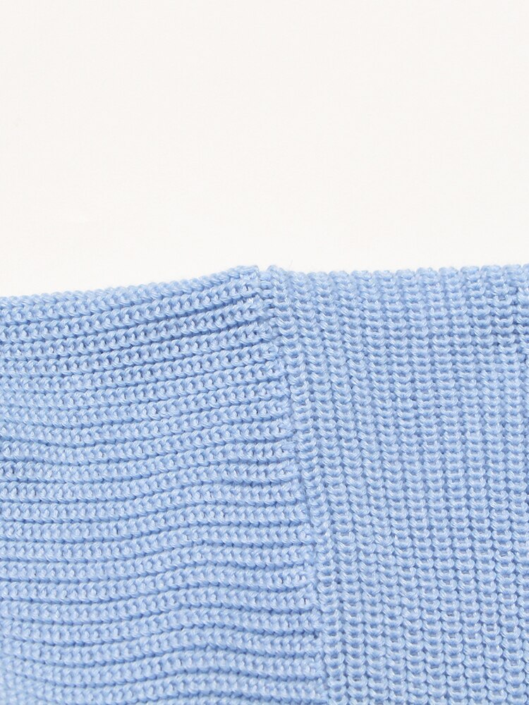 Ladies Open Back Knit Pullover Sweater