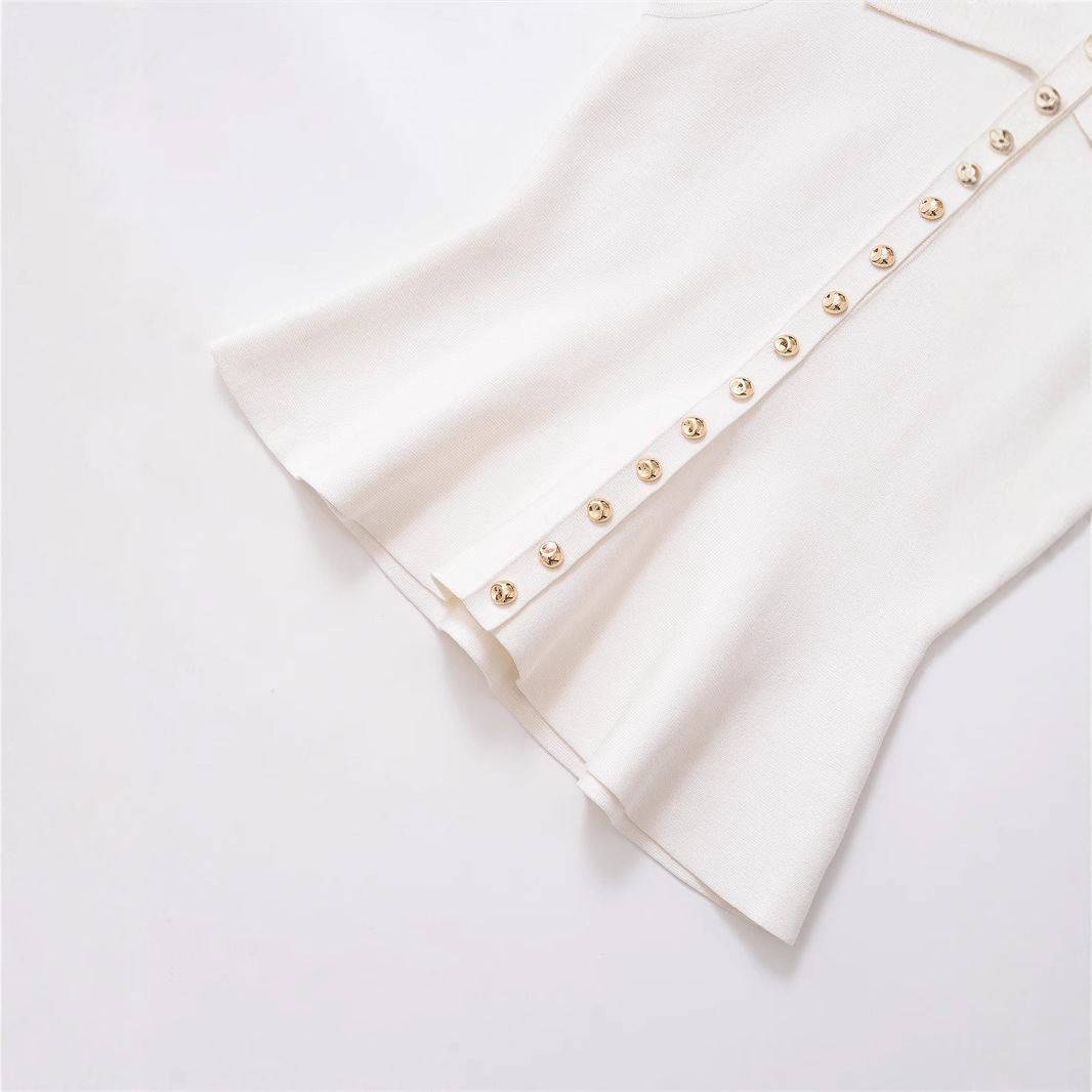 Ladies Relaxed Crew Sleeveless Polyester Vest