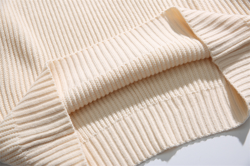 Oversized Japanese Workwear Jacquard Turtleneck Sweater