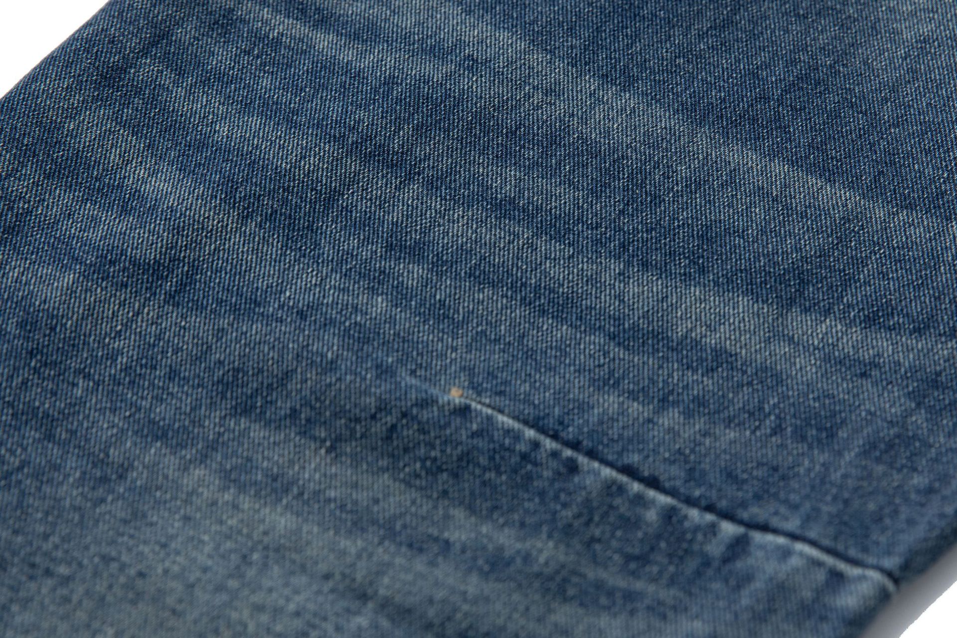 Denim Pants Men's Loose Cuff Tapered Jeans with Catwhisker Wash Casual Long Pants