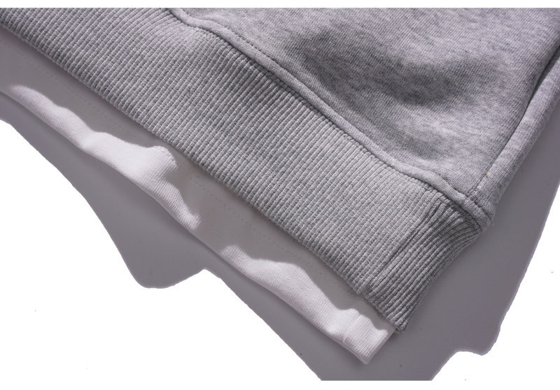 Oversized Faux Layered Letter Print Hoodie
