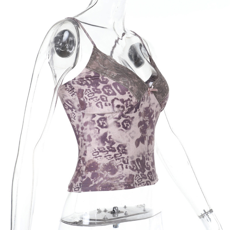 Sleek Polyester Openwork Cami