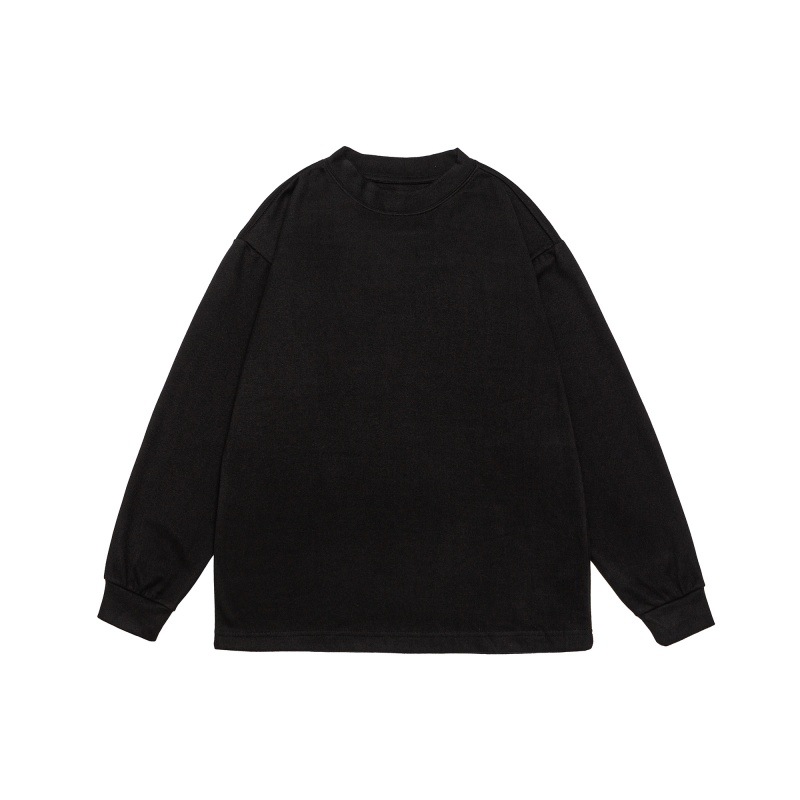 Plain Relaxed Full Arm Crew T-Shirt