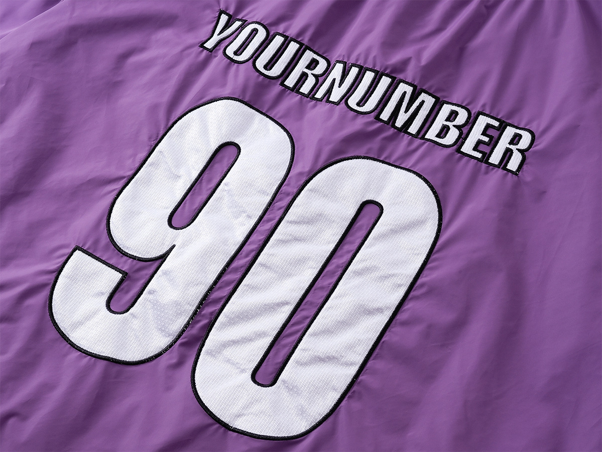 V-neck baseball jersey sweatshirt