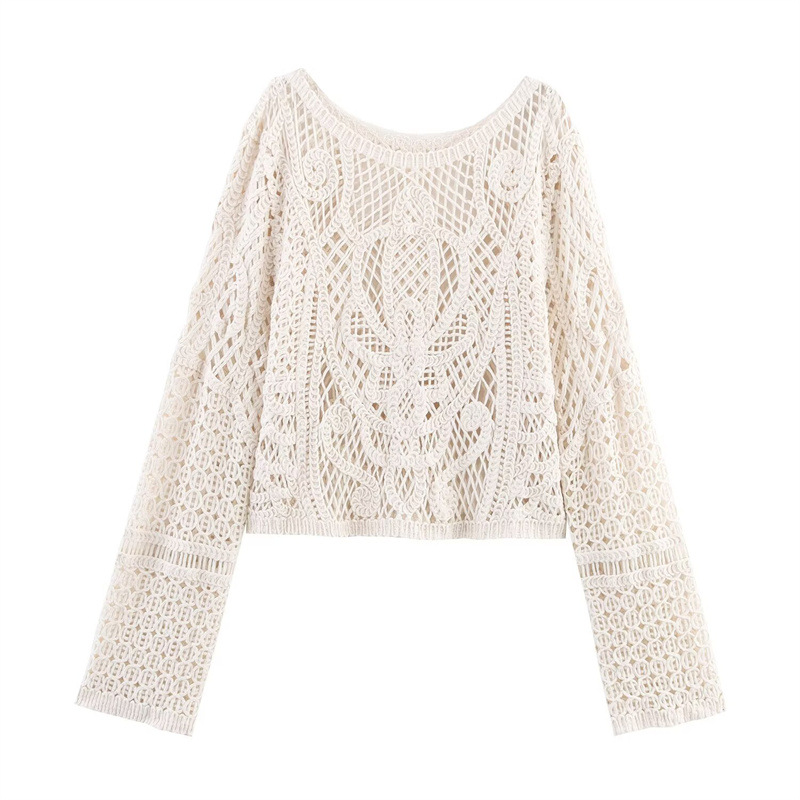 Classic Ladies Crew Neck Polyester Sweater