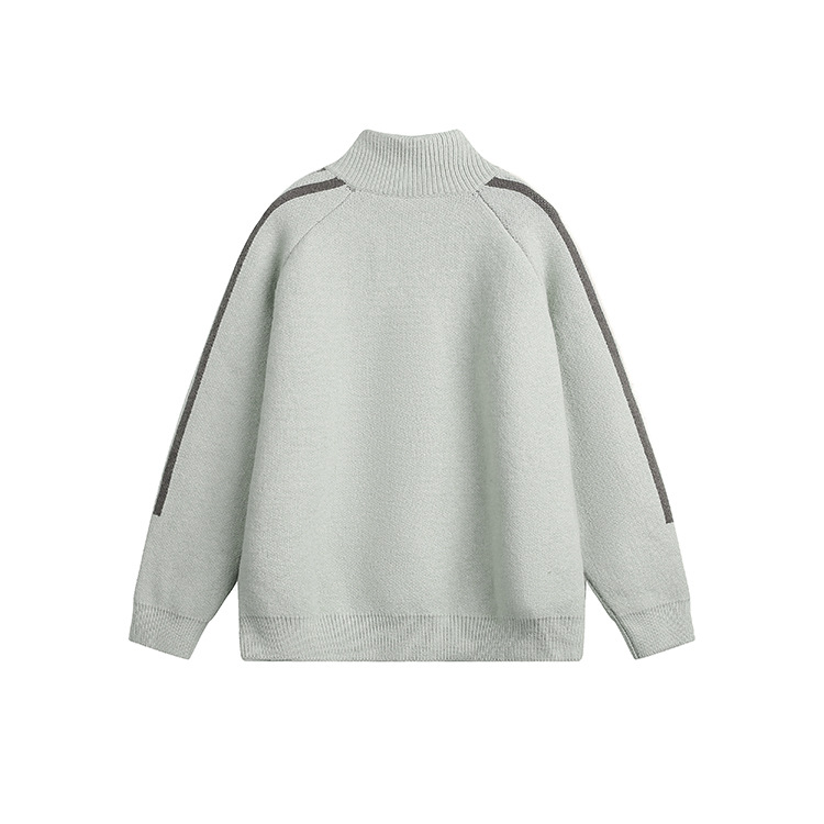 Japanese Workwear Jacquard Loose Fit Sweater