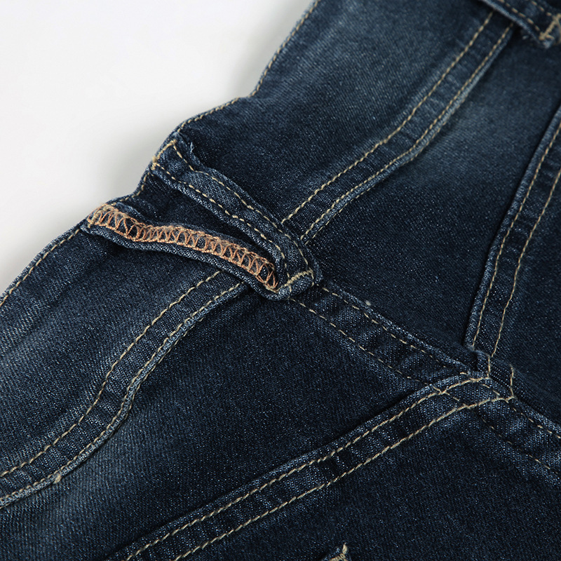 Low waist wash water slimming versatile slim fit flared jeans