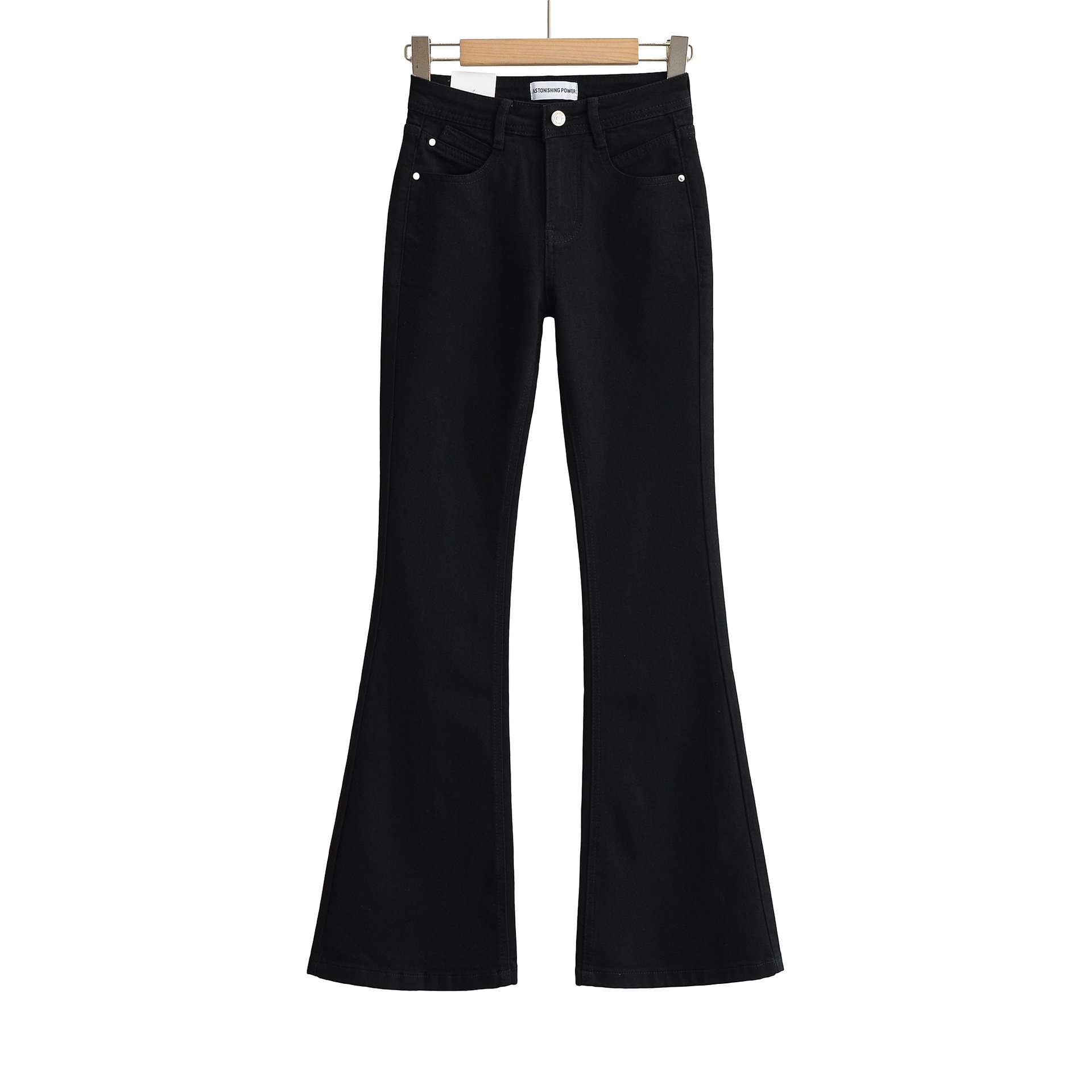 High waisted slim fit leg enhancing pants for children