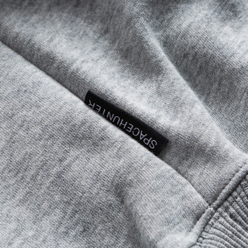 Japanese Vintage Typography Stitched Crew Oversized Hoodie