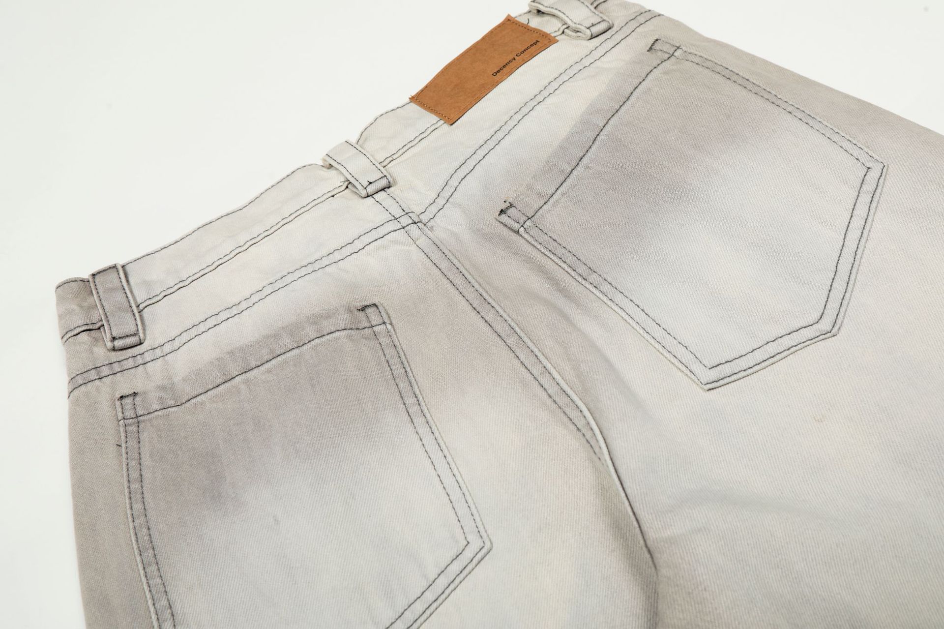 Vintage Unisex Trendy Washed Nostalgic Color High-End Design Men's Loose Straight-Leg Jeans