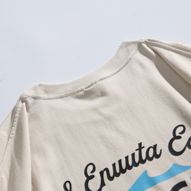 Japanese Retro Unisex T-Shirt Relaxed Graphic Cotton