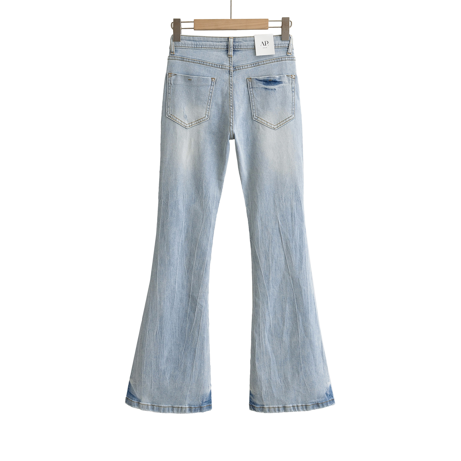 High waisted slim fit leg enhancing pants for children