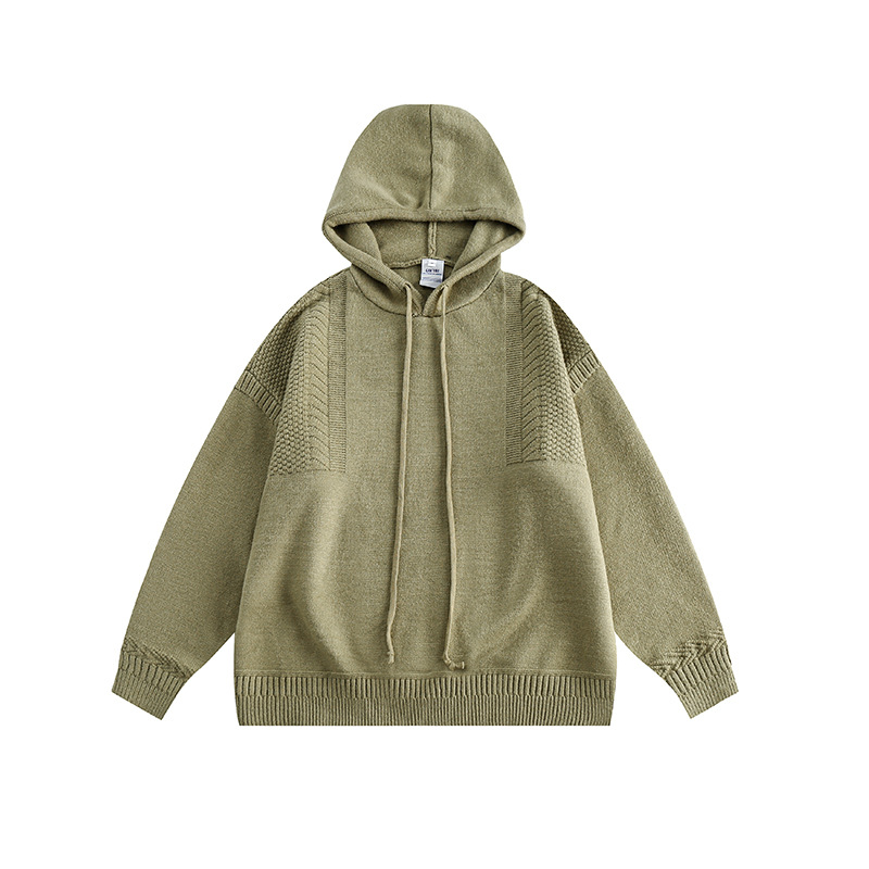 Matching Oversized Color-Block Long Sleeve Hoodie