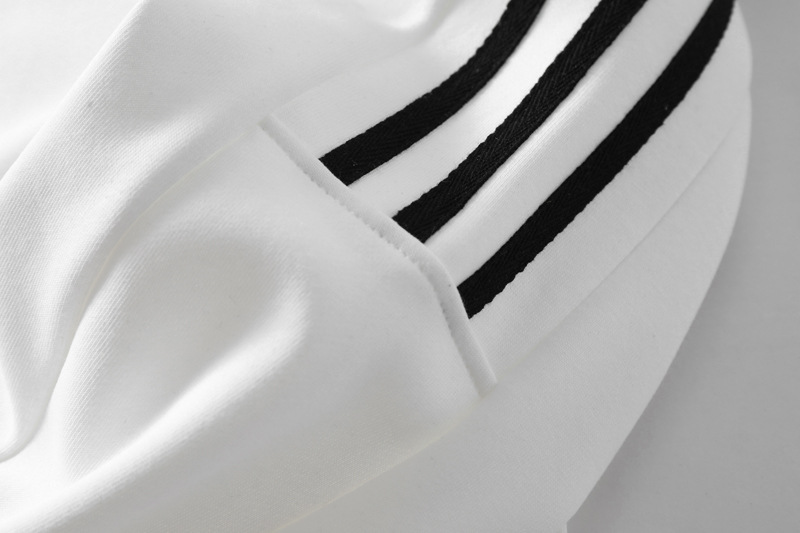 Mens Relaxed Cotton Stripe Hoodie