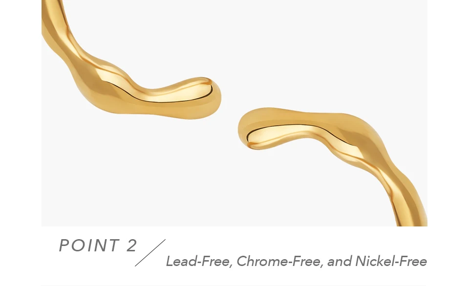 Y Shape Open Ring For Women Gold Color Stainless Stee Fashion Jewelry Rings Office
