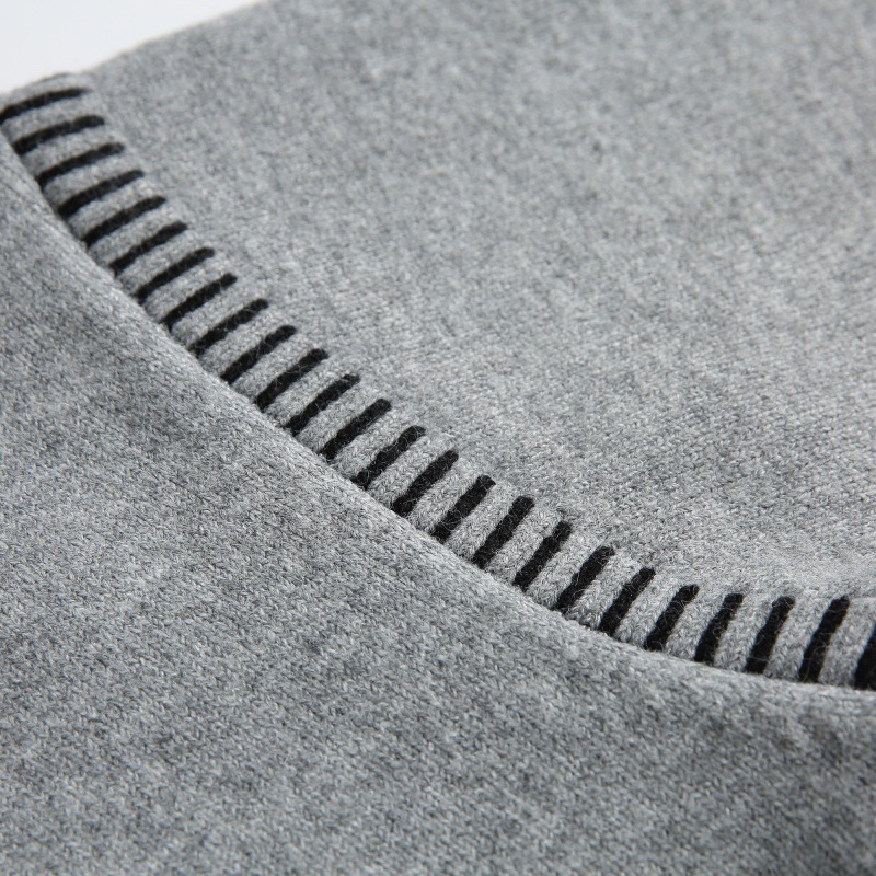 Oversized Japanese Workwear Sweater Accent Seams