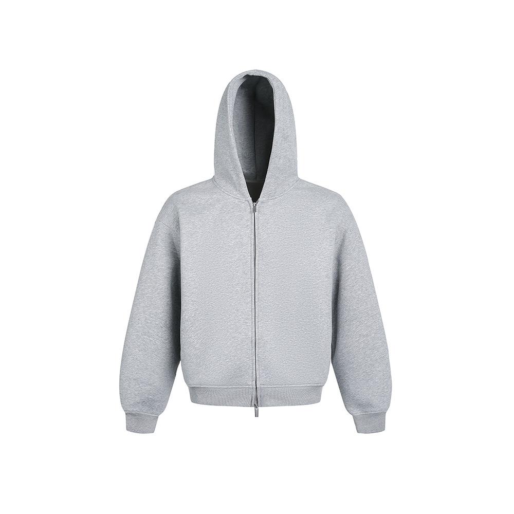 Classic Relaxed Cotton Hood Cardigan