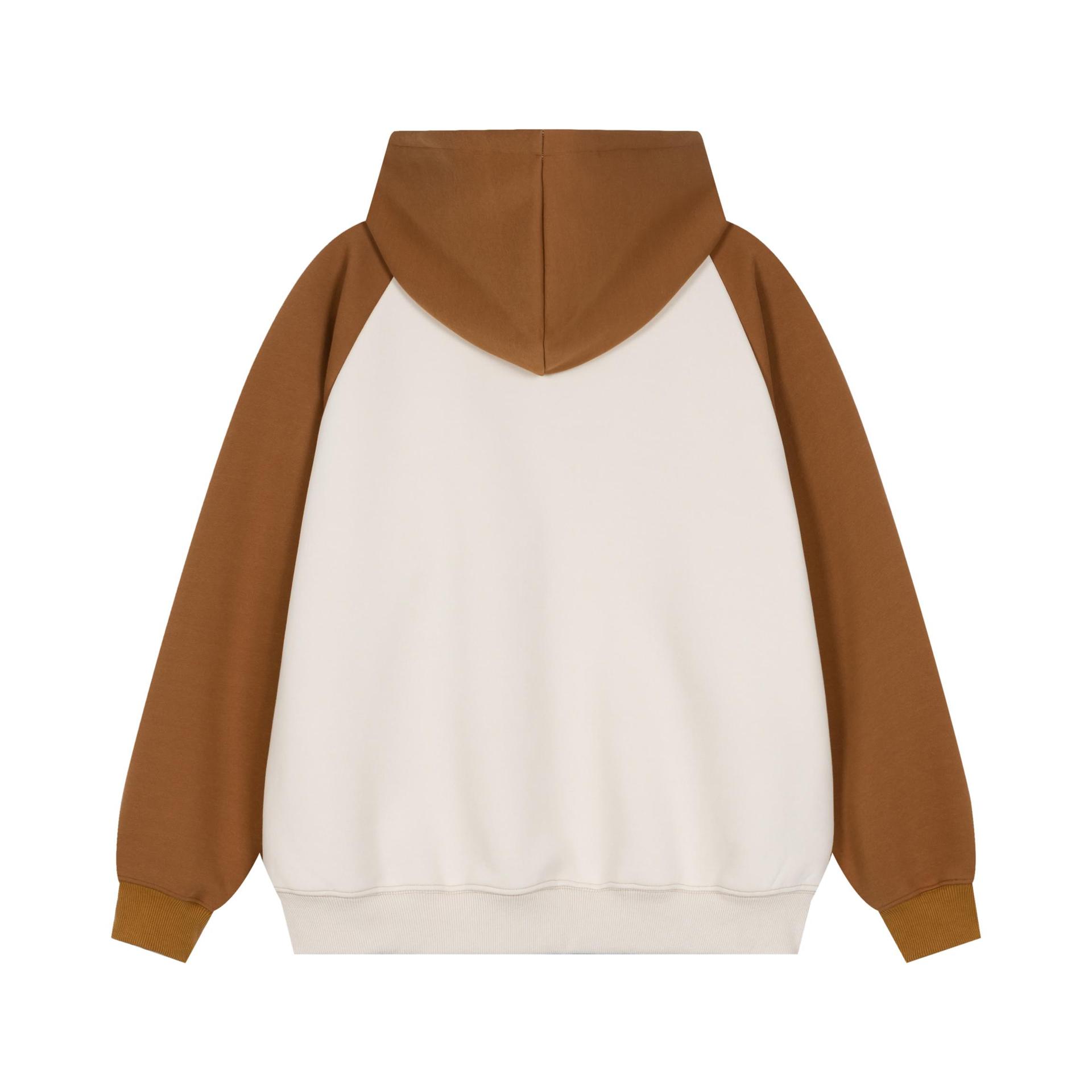 Relaxed Cotton Long Sleeve Hoodie