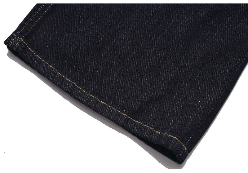 Washed Denim Blue Jeans Loose Straight Leg Slightly Flared Long Pants