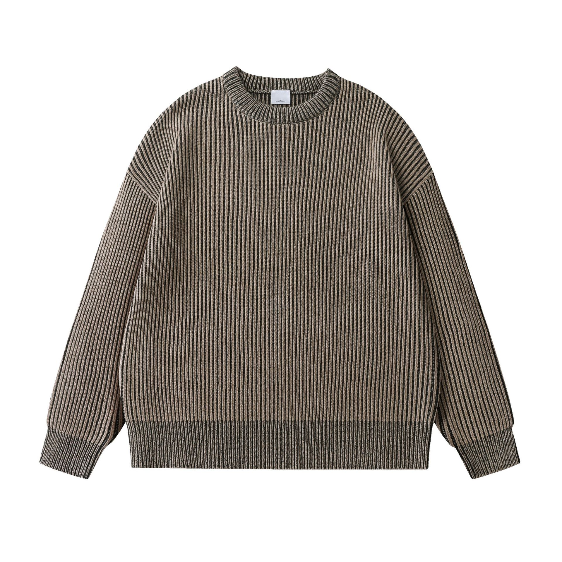 Vintage Washed Slouchy Cotton Blend Sweater