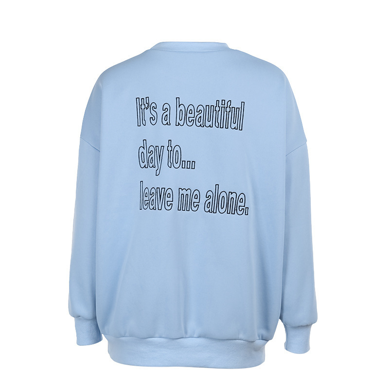 Ladies Oversized Embellished Plain Hoodie
