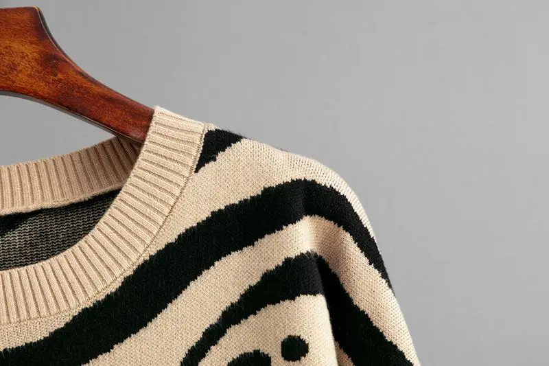Woman's Animal Print Viscose Sweater