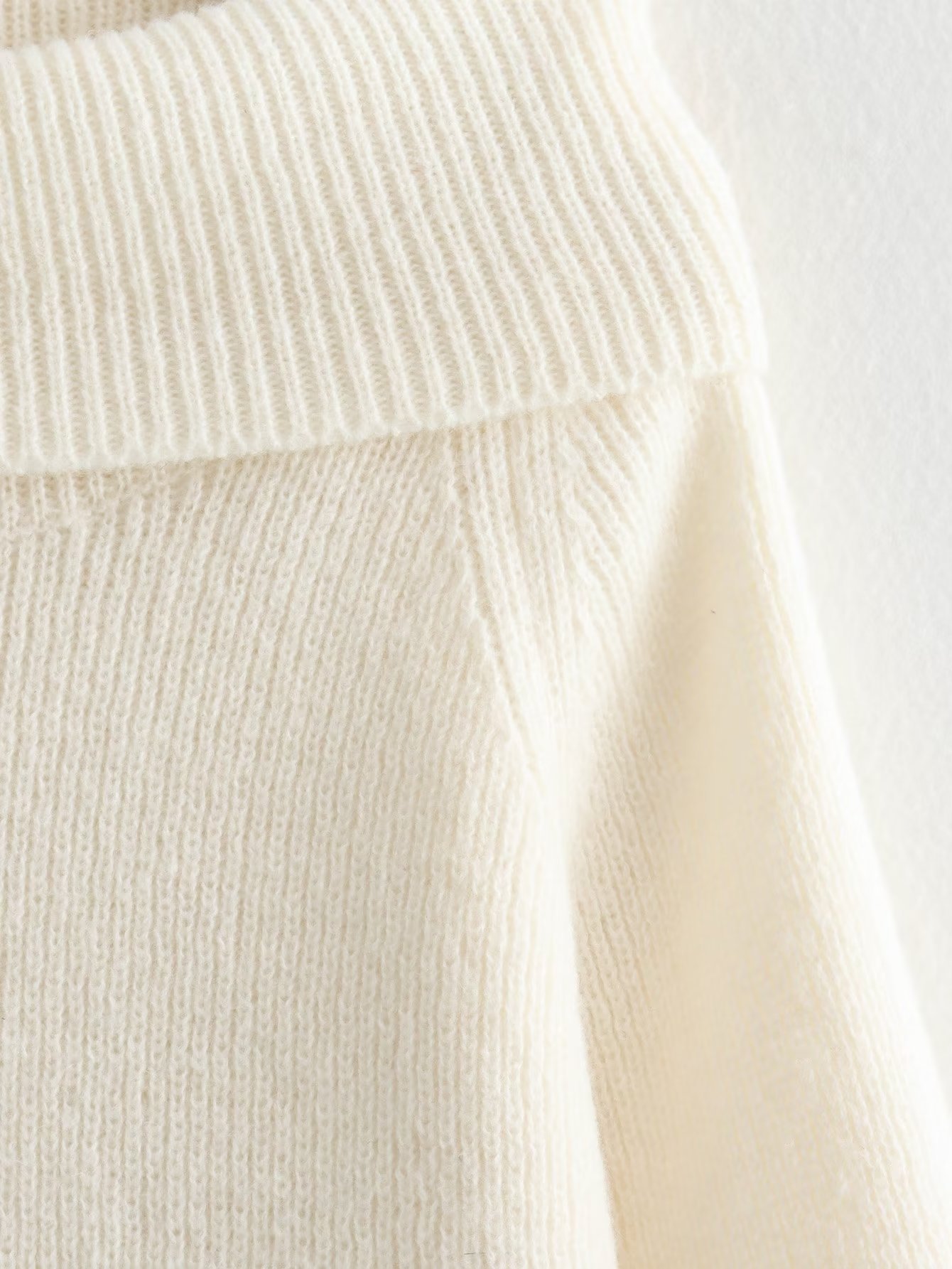 Women's autumn and winter clothing one neck off shoulder sexy slim fit solid color pullover sweater