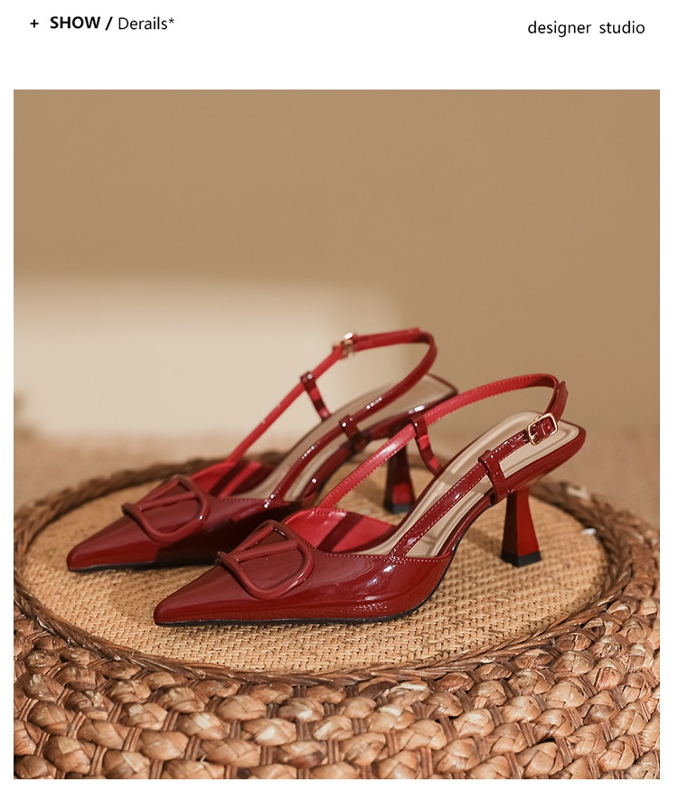 High-heeled Shoes for Women with Thin Heels, Fashionable Dress Shoes, Sandals for Women, Stylish Huizhou Women's Shoes