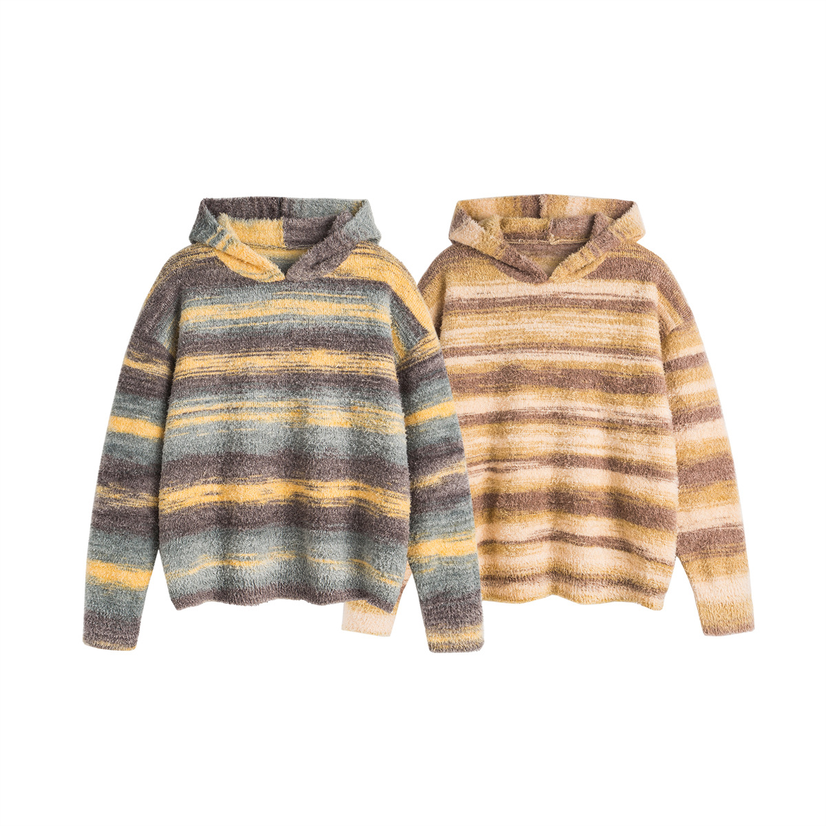 Japanese Workwear Color Block Oversized Sweater