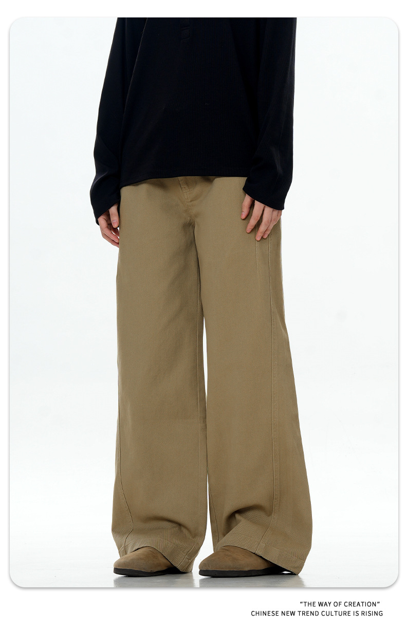 Casual Pants for Men and Women A-Line Slim Fit Tapered Leg Long Pants