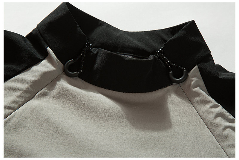 Baseball Oversized Contrast Nylon Performance Hoodie