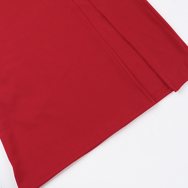 Round Neck Long Sleeve Open Back Polyester Dresses
