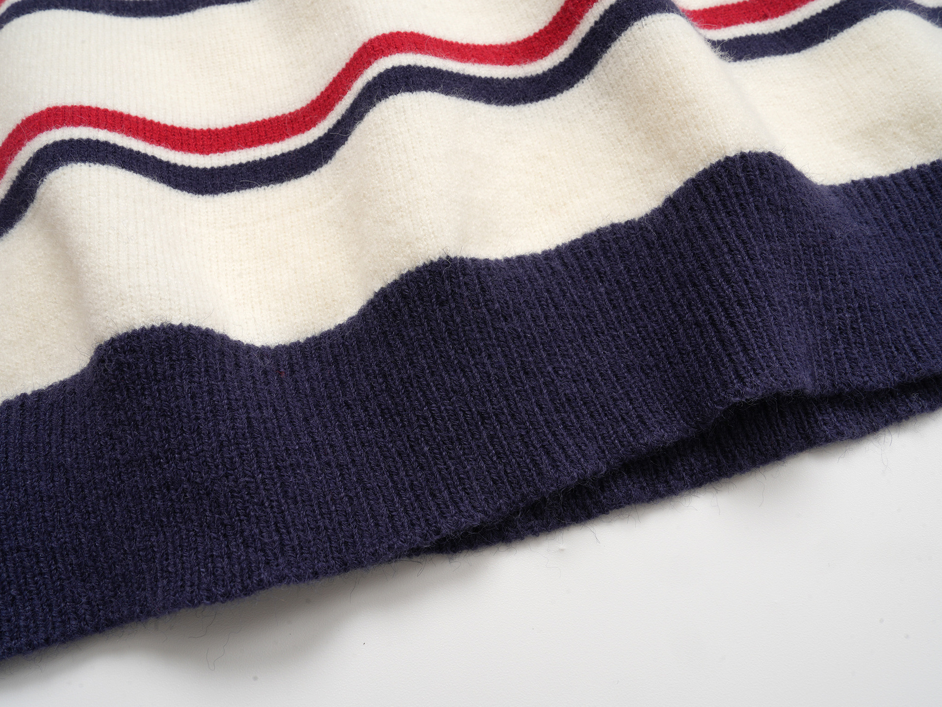 Korean Jacquard Long Sleeve Loose Fit Sweater