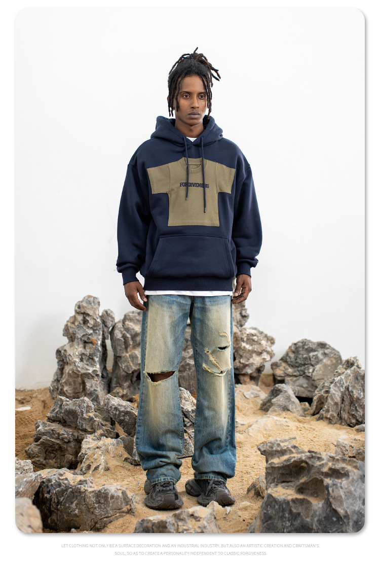 Printed Cotton Oversized Hoodie