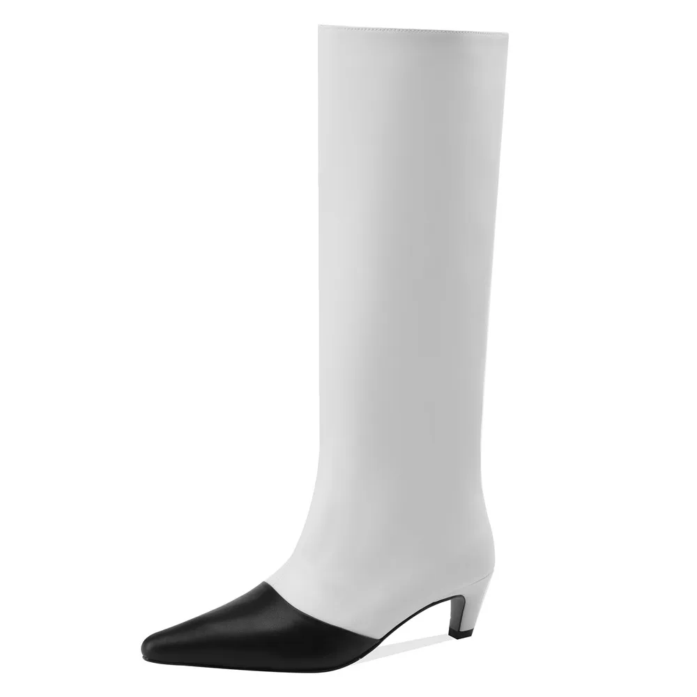 Ladies Classic Pointy Cowhide Tall Boot