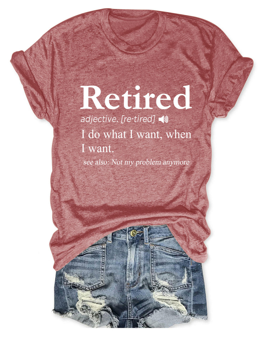 Ladies' Oversized Geometric V Collar T-Shirt