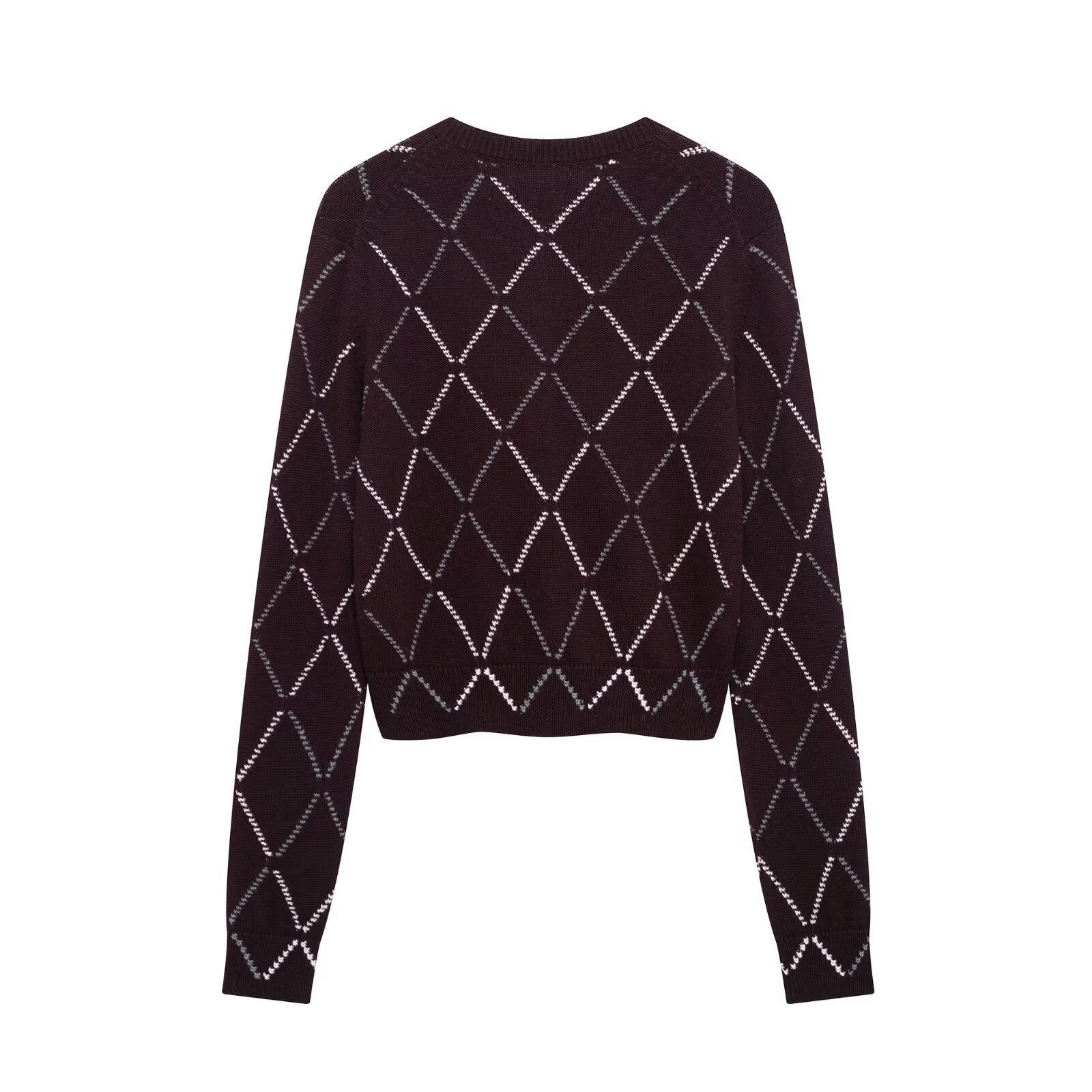 Urban Grid Long Sleeve Sweater